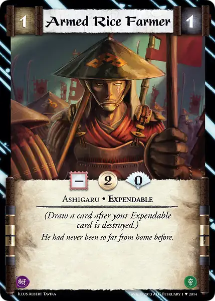 Armed Rice Farmer