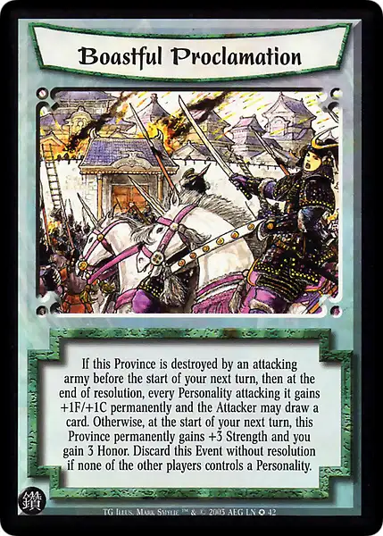 Boastful Proclamation