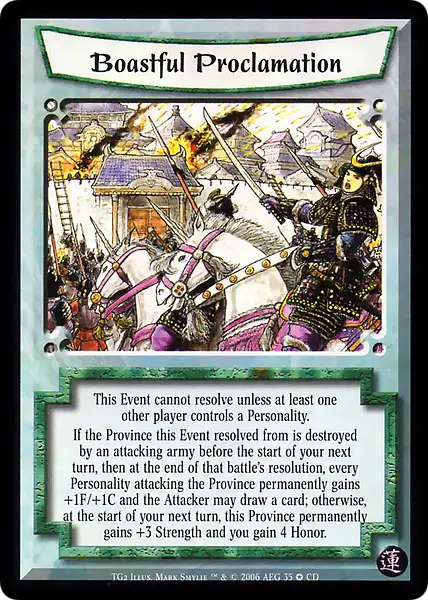 Boastful Proclamation