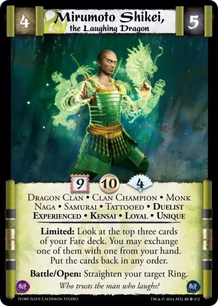 Mirumoto Shikei, the Laughing Dragon • Experienced