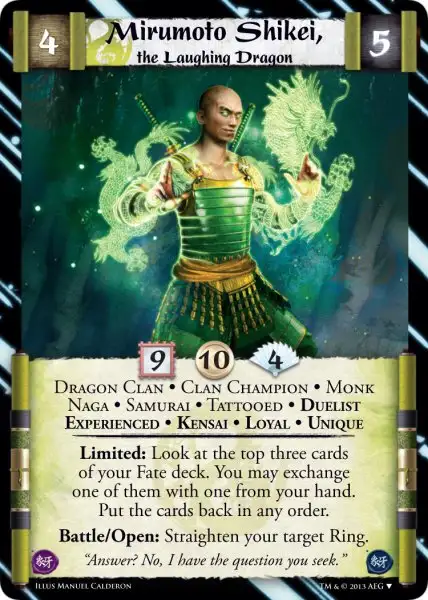 Mirumoto Shikei, the Laughing Dragon • Experienced