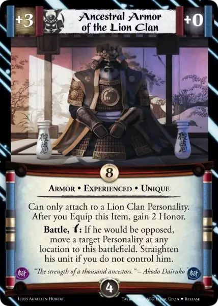 Ancestral Armor of the Lion Clan • Experienced