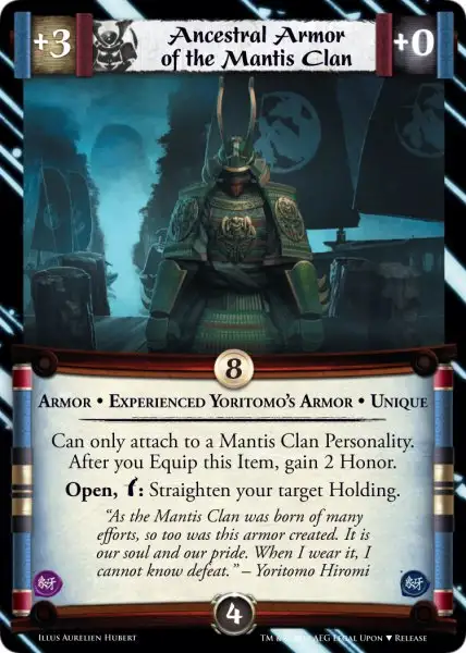 Ancestral Armor of the Mantis Clan • Experienced