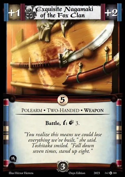 Exquisite Nagamaki of the Fox Clan