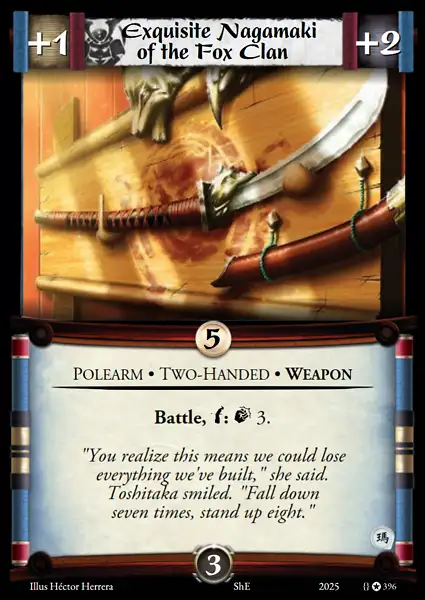 Exquisite Nagamaki of the Fox Clan