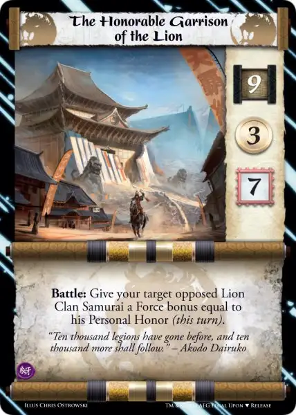 The Honorable Garrison of the Lion