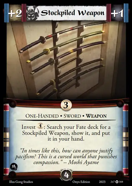 Stockpiled Weapon