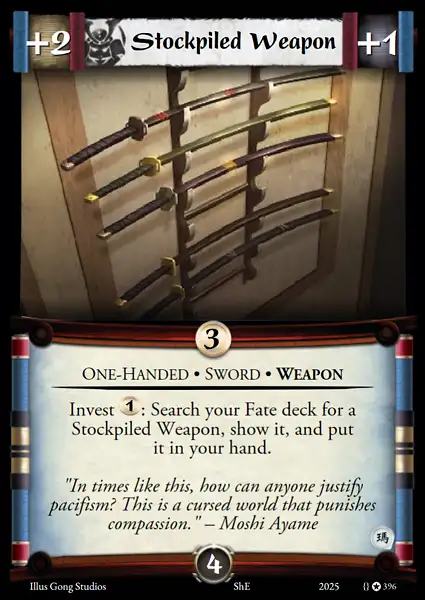 Stockpiled Weapon