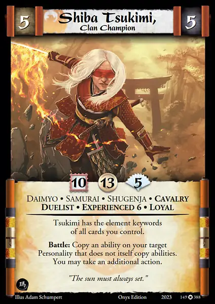 Shiba Tsukimi, Clan Champion • Experienced 6