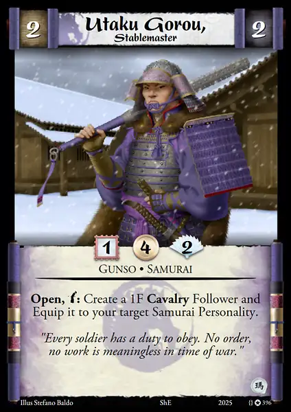 Utaku Gorou, Stablemaster