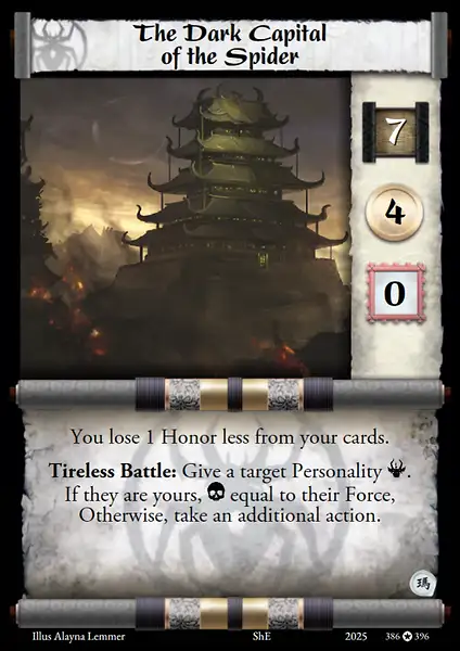 The Dark Capital of the Spider
