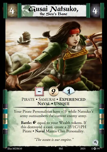 Gusai Natsuko, the Sea's Bane • Experienced