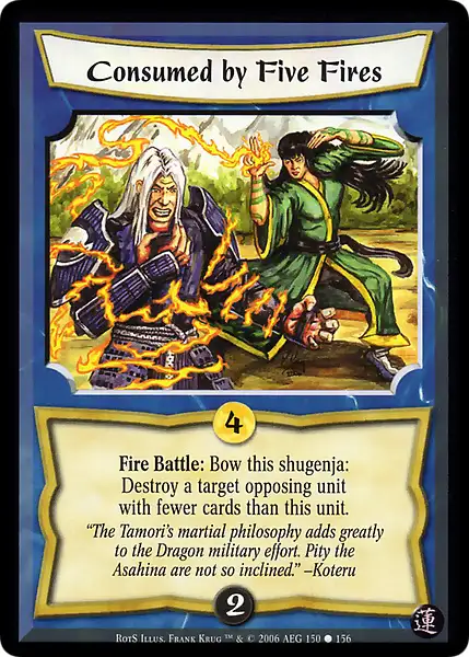 Consumed by Five Fires
