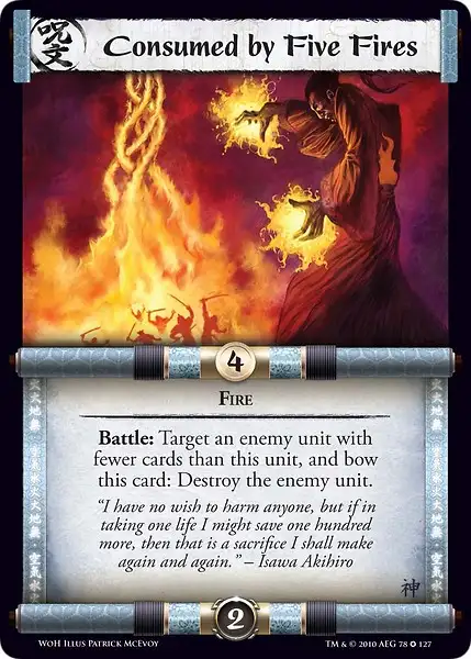Consumed by Five Fires