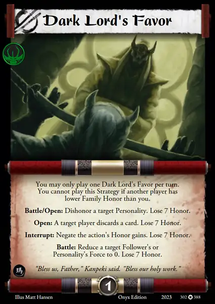 Dark Lord's Favor