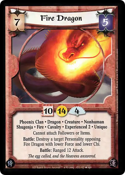 Fire Dragon • Experienced 2
