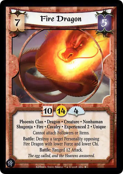 Fire Dragon • Experienced 2