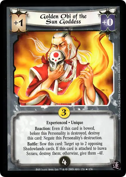 Golden Obi of the Sun Goddess • Experienced