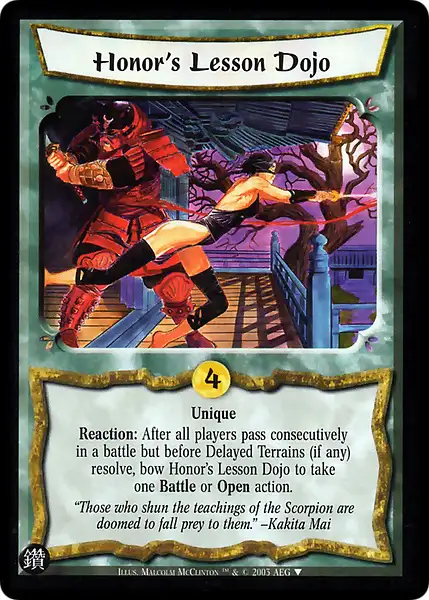 Honor's Lesson Dojo