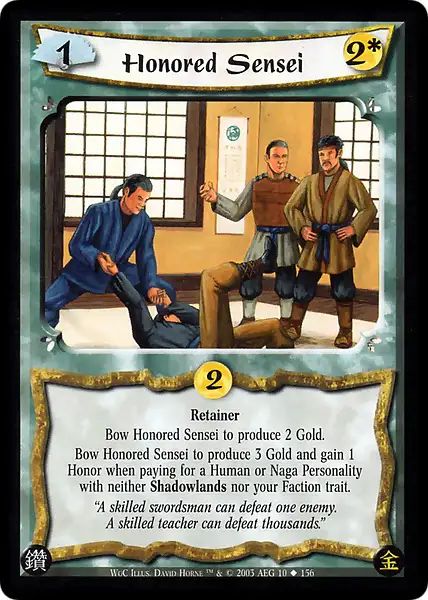Honored Sensei