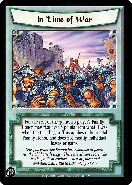 In Time of War