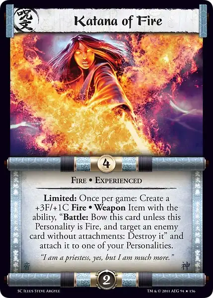 Katana of Fire • Experienced