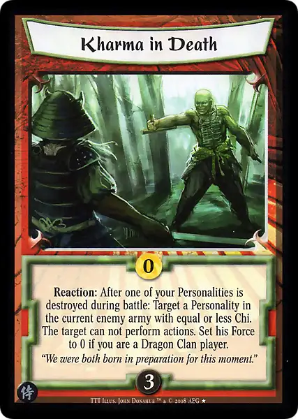 Kharma in Death