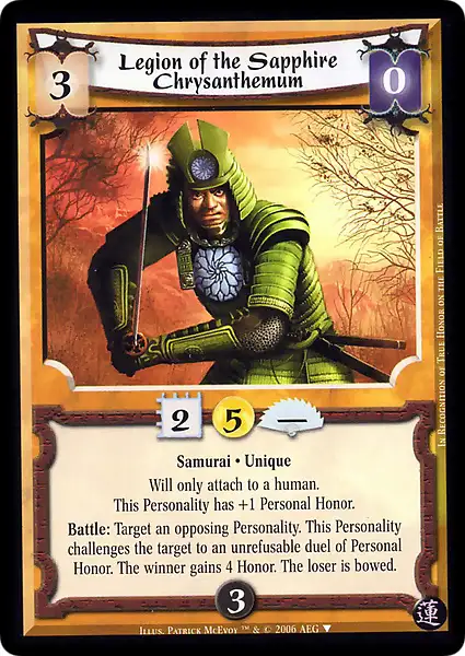 Legion of the Sapphire Chrysanthemum