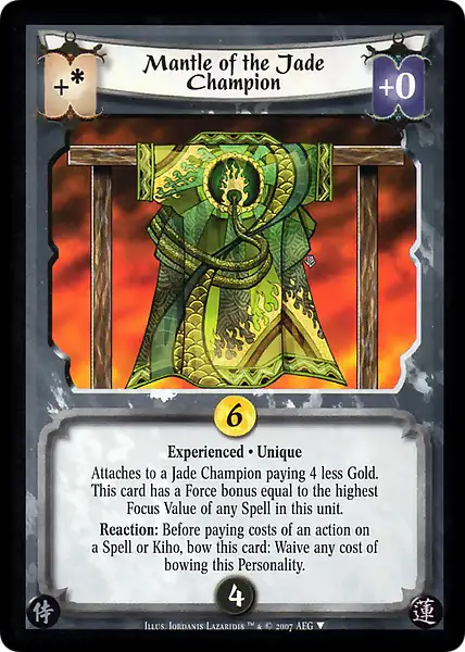Mantle of the Jade Champion • Experienced