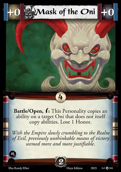Mask of the Oni