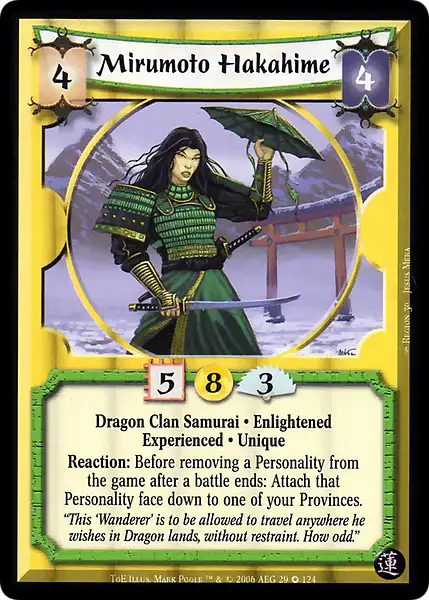 Mirumoto Hakahime • Experienced