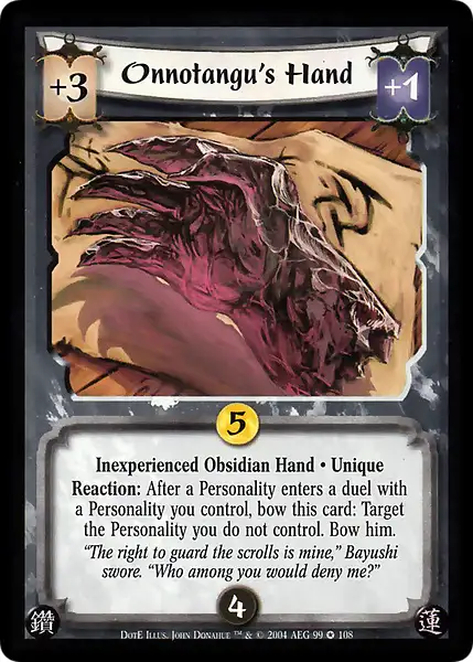Onnotangu's Hand • Inexperienced