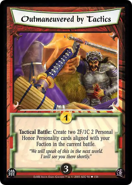 Outmaneuvered by Tactics