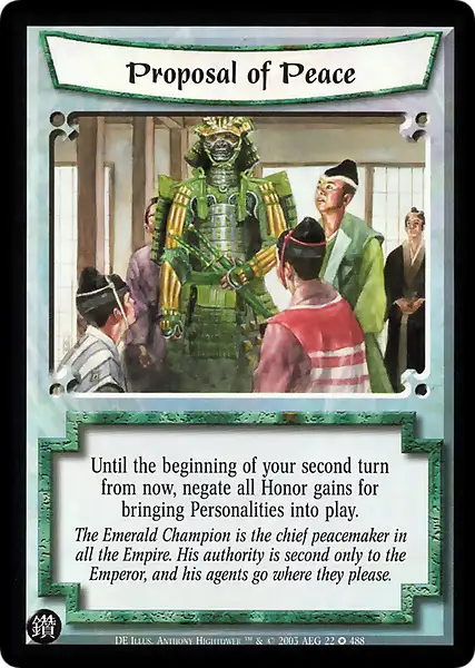 Proposal of Peace