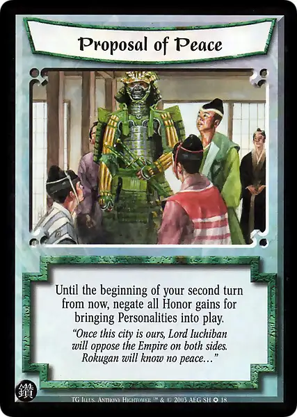 Proposal of Peace