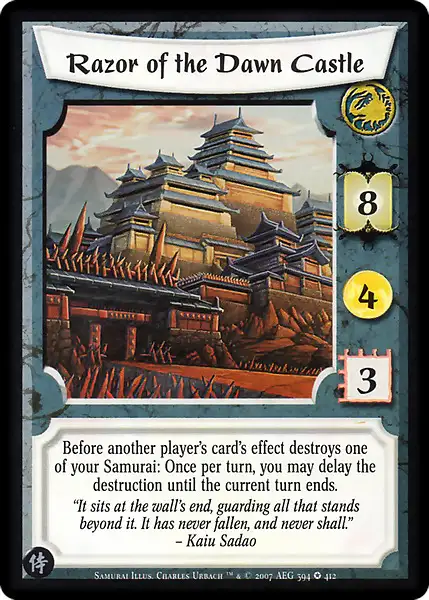 Razor of the Dawn Castle