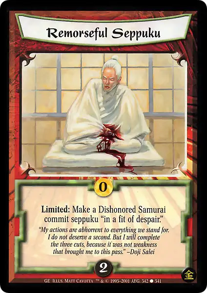 Remorseful Seppuku