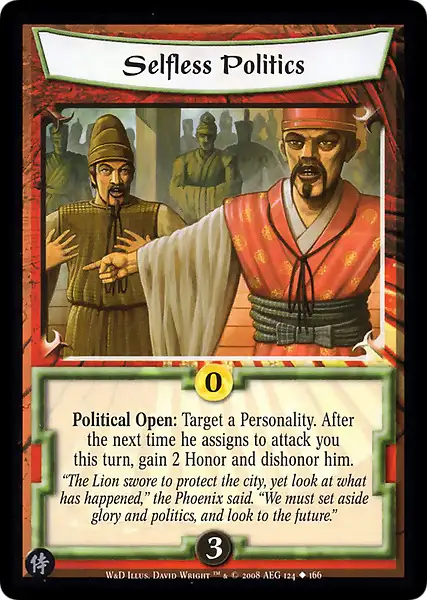 Selfless Politics