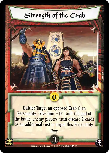 Strength of the Crab