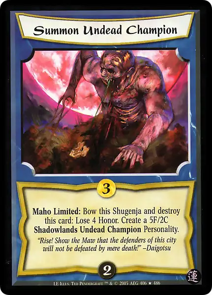 Summon Undead Champion