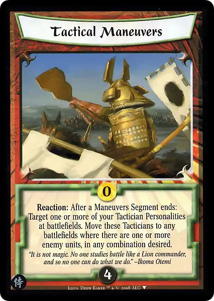 Tactical Maneuvers
