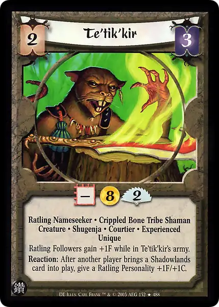 Te'tik'kir • Experienced