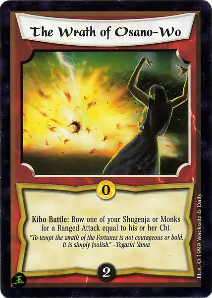 The Wrath of Osano-Wo
