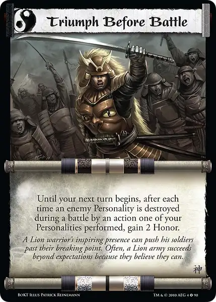 Triumph Before Battle