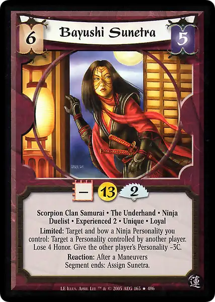 Bayushi Sunetra • Experienced 2