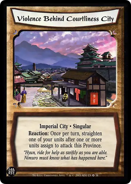 Violence Behind Courtliness City