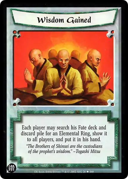 Wisdom Gained