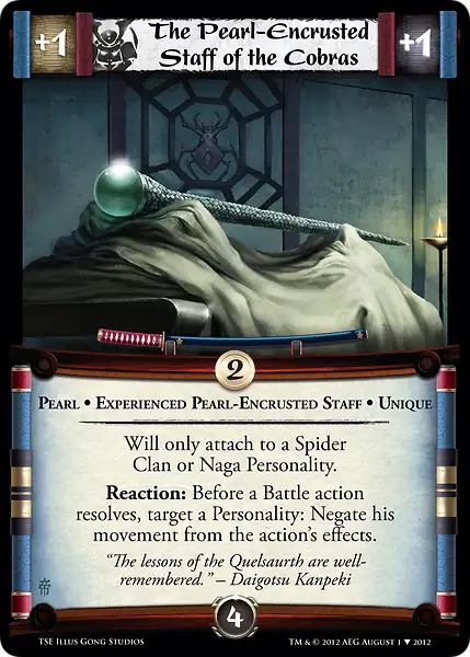 The Pearl-Encrusted Staff of the Cobras • Experienced